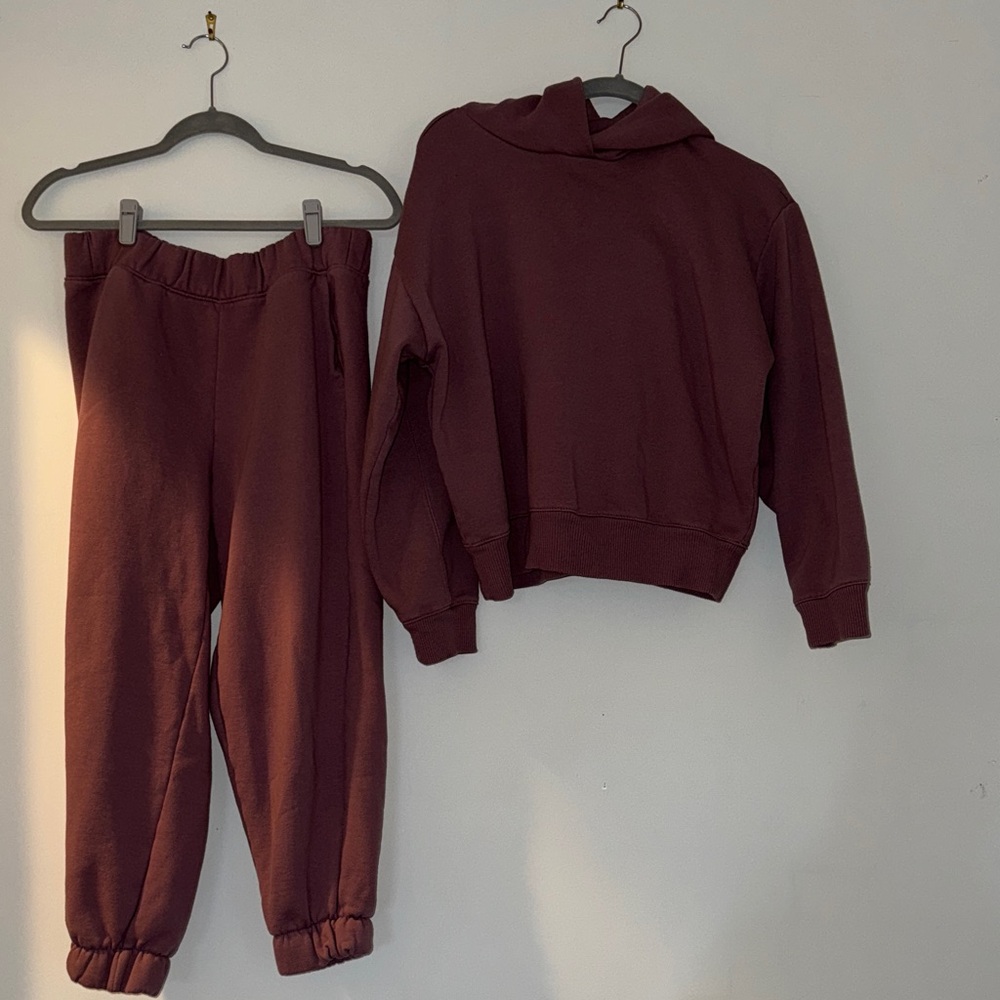 A New Day Mauve Hoodie & Joggers Sz M